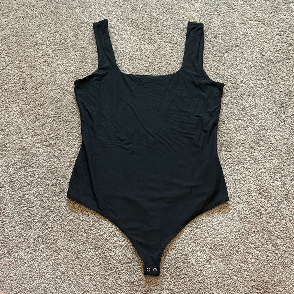 Abercrombie & Fitch Black Bodysuit - Size Large